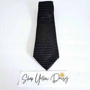 Perry Ellis Portfolio Black & Gray Silk Mens‎ Tie~T174.3
